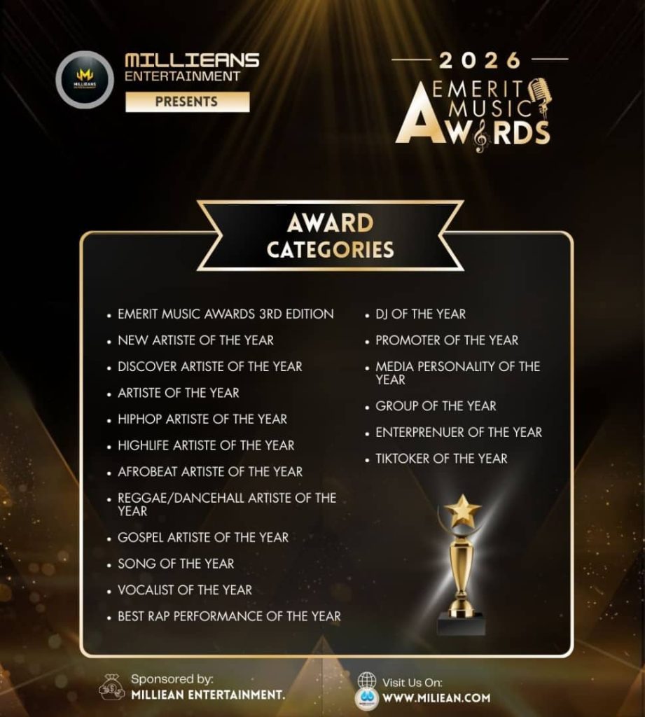 Nominations Open for Emerit Music Awards 3rd Edition, Public Invited to Crown 2025’s Biggest Music Makers