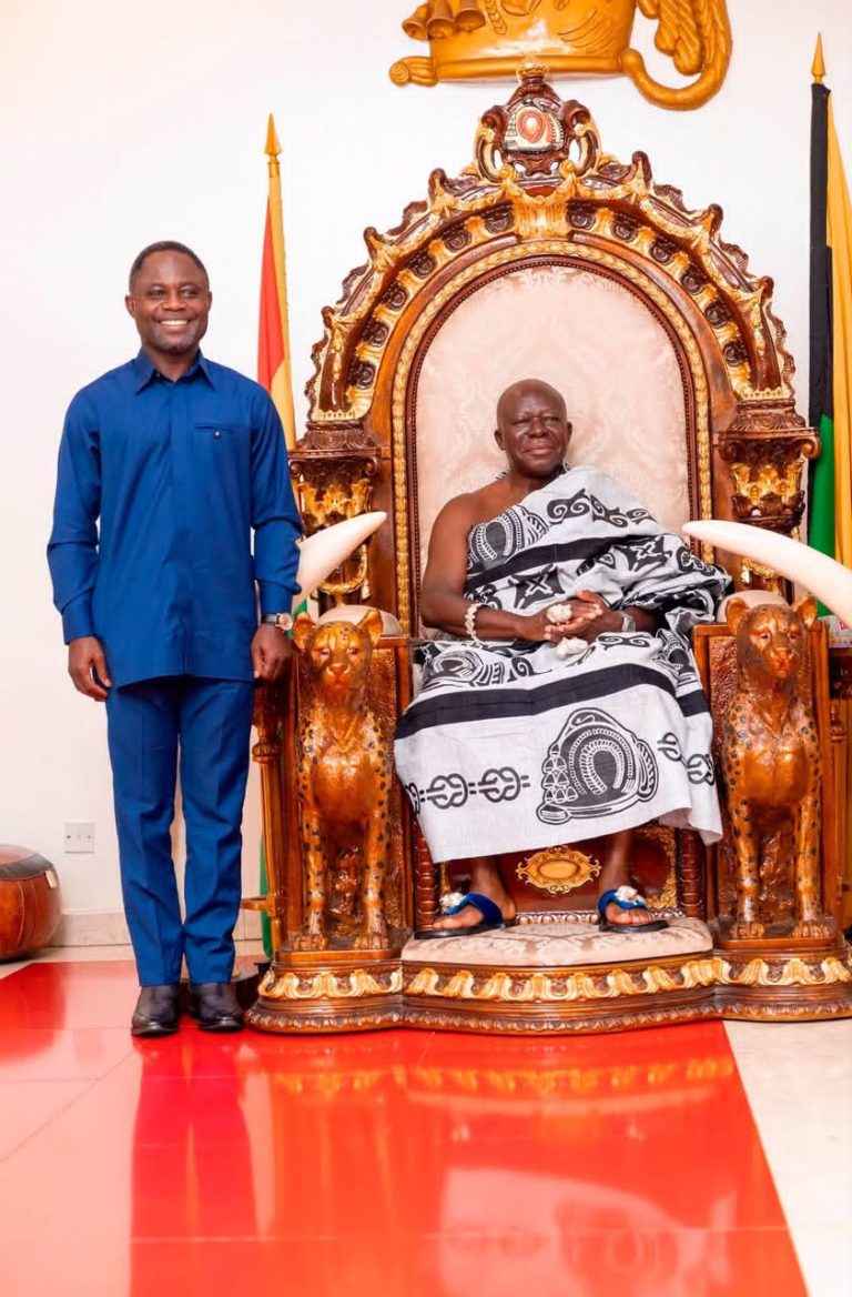 Keep Up the Good Work: Asantehene Charges Health Minister Akandoh During Palace Visit